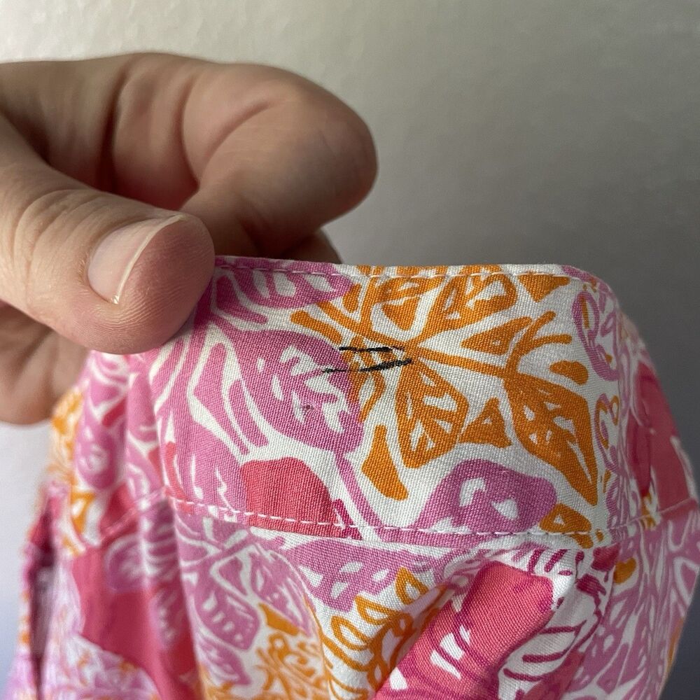 Lilly Pulitzer Womens 4 Pink Cropped Pant Monkey Elephant Vacation Preppy Beach - Picture 6 of 11